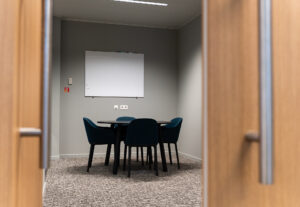 Onze brainstormruimte in het nieuwe kantoor